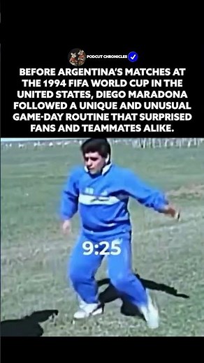 Diego Maradona’s Strange Game-Day Routine (1994 World Cup)