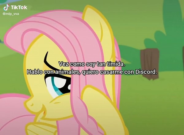 Fluttershy y su amor por Discord en My Little Pony