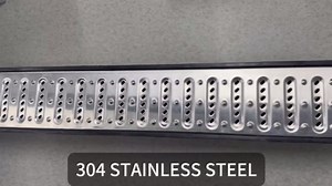 Channel Drain with 304 Stainless Steel Grate-39.4Lx6.1Wx5.5H in. Deep Profile Trench Drain System for Landscaping,Anti Corrosion A15 Drainage System with Metal Grate for Patio Commercial