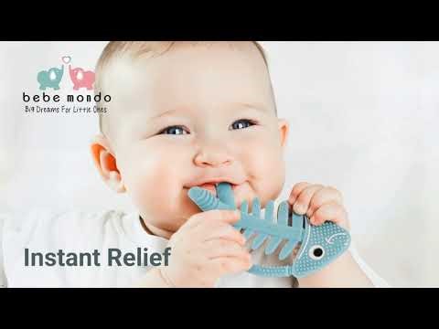 Fish Teether – 100% Food-Grade Silicone | Easy-to-Hold Sensory Toy