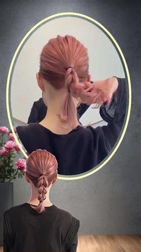 Low Ponytail Braided Hairstyle - Easy & Trendy