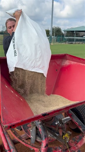 Another fall season complete and prepping for the Spring season. Over-seed was nice and smooth this year with nice weather had it all complete just before the rain moved in. #texas #sfma #grass #turf @rs3turf #asmr #simplot #lely #bermuda #rye @supirates | Libby Davis | Facebook