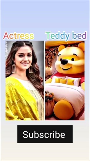 south indian beautiful actress & their favourite teddy bed ||#shortvideo #trending #south #actress