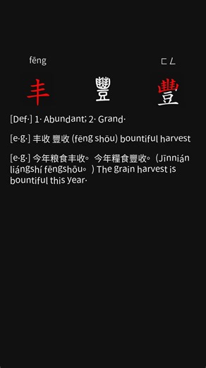 Dictionary 74feng丰豐M #learnchinese #putonghua