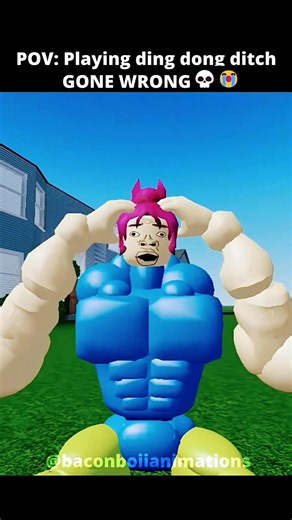 Ding Dong Ditch With Friends GONE WRONG💀😭 - ROBLOX ANIMATION #roblox #shorts #robloxanimation
