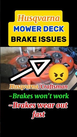Mower Deck Spindle Brakes Not Working? ✅Fix It! #husqvarna #craftsman #ayp #smallenginerepair#Shorts