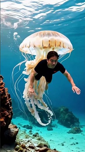 Swimming With a Colossal Jellyfish