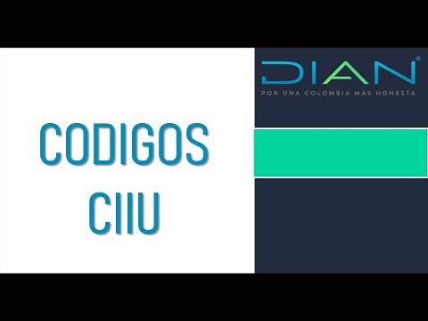 CONSULTAR CODIOS CIIU PARA EL RUT DE LA DIAN - CURSO COMPLETO DE RUT (REGISTRO UNICO TRIBUTARIO