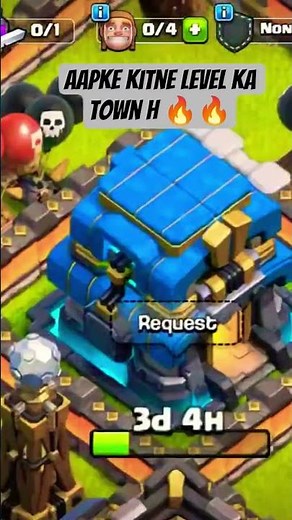 clash of clans in town kitne level ka h aur konsi clan me hi #coc #chank #cocbases #viral #sachinptr