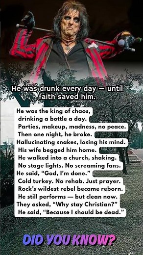 Did You Know Alice Cooper Gave Up Rock… To Find GOD?