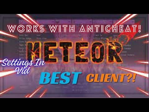BEST HACKS?! | WORKS WITH ANTICHEAT! | Meteor Client Settings Minecraft
