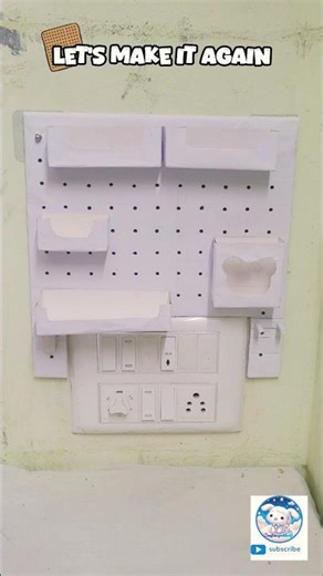 🛠️ DIY Pegboard from Scratch | Organize & Decorate Easily 🌸|craftingwithviji