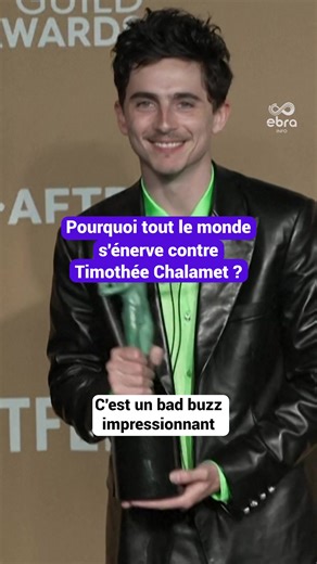 La polémique enfle autour de Timothée Chalamet après une remarque jugée « hautaine » sur l’opéra et le ballet lors d’une interview avec Matthew McConaughey. Sortie de son contexte pour certains, la séquence a enflammé les réseaux sociaux et s’invite même dans les spéculations pour les Oscars. #ebrainfo #timotheechalamet #tiktoknews #sinformersurtiktok