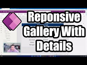 How To Build a Responsive Gallery with an Added Details Screen in Power Apps | 2023 Tutorial