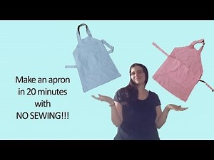Make a Kid's Cooking Apron in 20 Minutes - No Sewing!!!