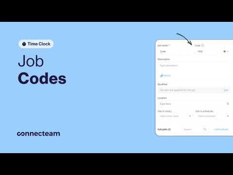 Connecteam | Jobs | Job Codes