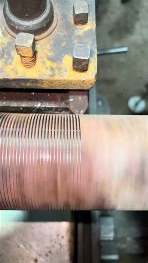 😱😳 Pipe thread making #lathework #machine #cncmill