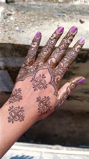 simple mahandi #henna #mahandidesign #short