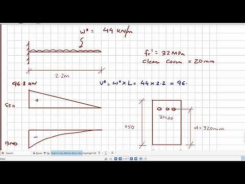 Example 8: Design of Shear Reinforcement for a reinforced concrete beam