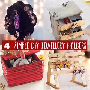 28K views · 617 reactions | 4 Simple DIY Jewellery Holders | Storage...