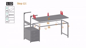 AODK 59 Inch Gaming Desk with USB Charging Ports & LED Light- Reversible Computer Desk with Storage Shelves & Monitor Stand, Modern Gamer Desk Table with Fabric Drawers & Side Hook, Carbon Fiber Black