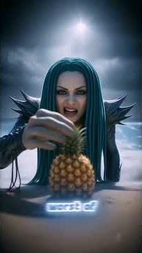 Did a sea witch make your pineapple? 😱 #shorts #fruit
