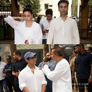 Krishna Raj Kapoor funeral LIVE UPDATES: Karan, Alia, Aamir and others pay their last respects as the funeral procession begins - view pics and videos | Bollywood Life