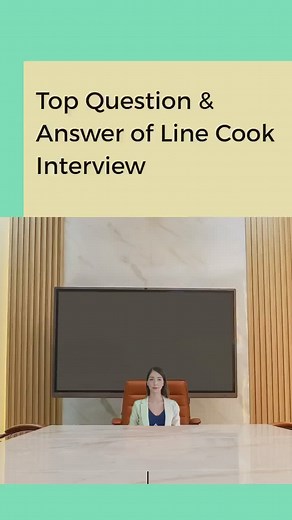 Line Cook job Interview #cookinterview