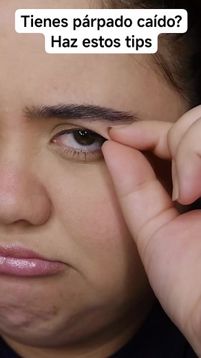 5.5M views · 45K reactions | Tienes párpado caído? Haz estos tips #maquillajeprofesional #makeupchallenge #tutorialmakeup #maquillaje #trucosdebelleza #hackdemaquillaje #foryoupage #fyp #make #fypシ #makeup #makeuptutorial | Makeup & Tips | Facebook