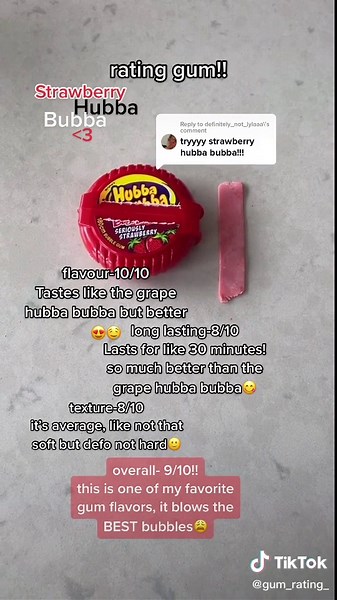 Hubba Bubba Strawberry Gum Review