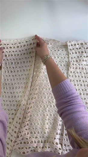 Easy crochet cover up! #crochet #easycrochet