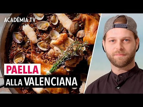 Valencian Paella, traditional Spanish recipe