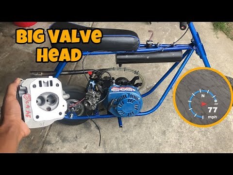 212 predator Big Valve Head Upgrade! Road To 90 Mph