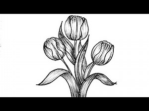 East Flower Drawing Tutorial | How To Draw Flowers Step-by-Step For Beginners
