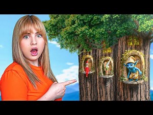🔵 I FOUND FAIRY HOUSES in the TREES in MY GARDEN!! 😱🧚‍♀️🏡