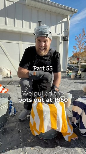 Part 54: part 2 of raku day! These, of course, are all part of our new small pots series ❤️ Raku pottery is a unique and ancient Japanese firing technique that involves removing pottery from a kiln while it is still hot and placing it into containers filled with combustible materials, such as sawdust or paper. The heat causes the materials to ignite, creating a dramatic effect of smoke and carbon on the pottery’s surface. This process, which typically takes place in a relatively low-temperature 