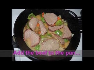 Leftover Roast Beef Pan Stew (Single Pot Stew, start to finish using leftover roast beef)