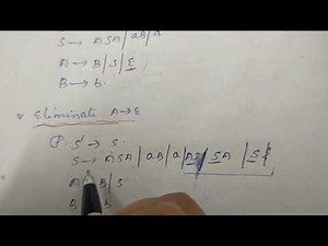 40) CHOMSKY NORMAL FORM (CNF) #ToC Lecture 40