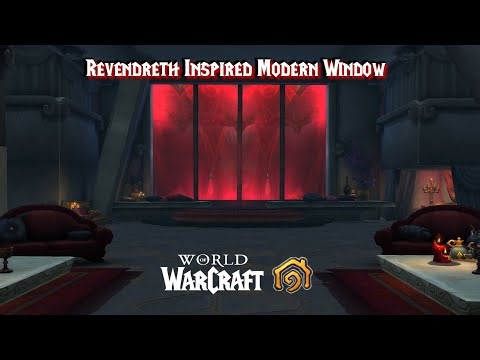 Revendreth-Inspired Gothic Floor-to-Ceiling Windows | WoW Housing Tutorial