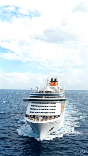 Stormy Ocean Journey | Giant Cruise Ship Facing Dark Weather 🌊⚡