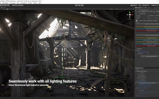 【大幅提升开发效率】Unity2018.2新工具-使用快速预览lightmap效果-GPU Progressive Lightmapper Sneak Peek
