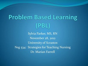 Problem Based Learning (PBL) - SlideServe