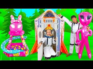 Sasha Flies on a Rocket ship Playhouse