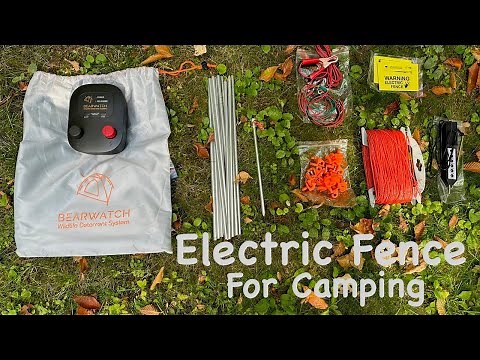 Bear Watch Wildlife Deterrent Electric Fence for Camping