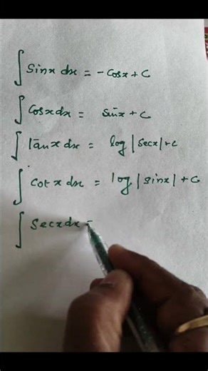Integration formulas of Trigonometric functions #mathsformula#maths #education