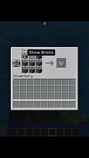 crafting stone armor moment #minecraft #shorts #youtube