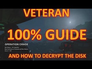 CoD CW: OPERATION CHAOS - 100% Guide Veteran Difficulty AND HOW TO DECRYPT FLOPPY DISK