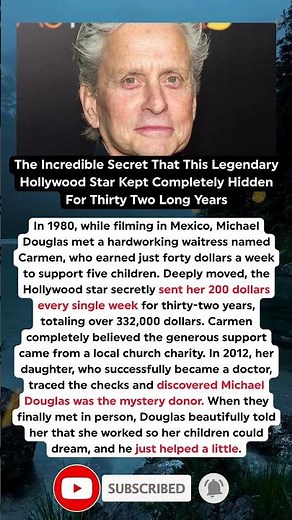 The Incredible 32-Year Secret Michael Douglas Kept Hidden From The Entire World