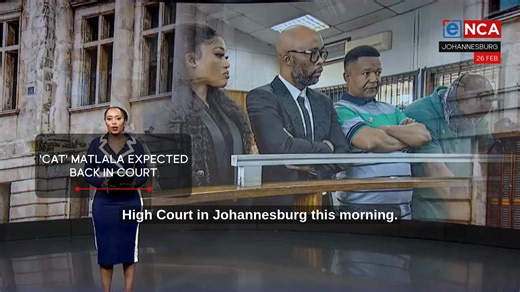 Alleged criminal kingpin Vusimuzi ‘Cat’ Matlala returns to the High Court in Johannesburg on Thursday. He faces charges of attempted murder, conspiracy to commit murder and money laundering. #eNCA #DStv403 https://brnw.ch/21x0gyf | eNCAnews