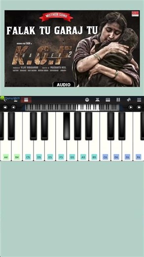 KGF movie mother theme - Mobile piano #piano #tune #song #bgm #kgf